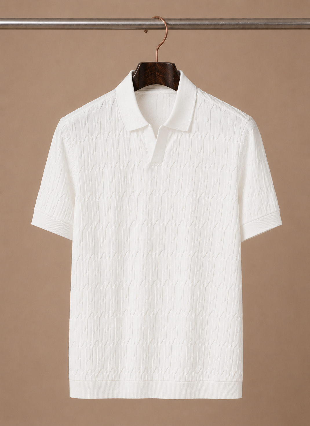 Areleon | Men’s Breathable Luxury Polo Shirt Soft Textured Knit