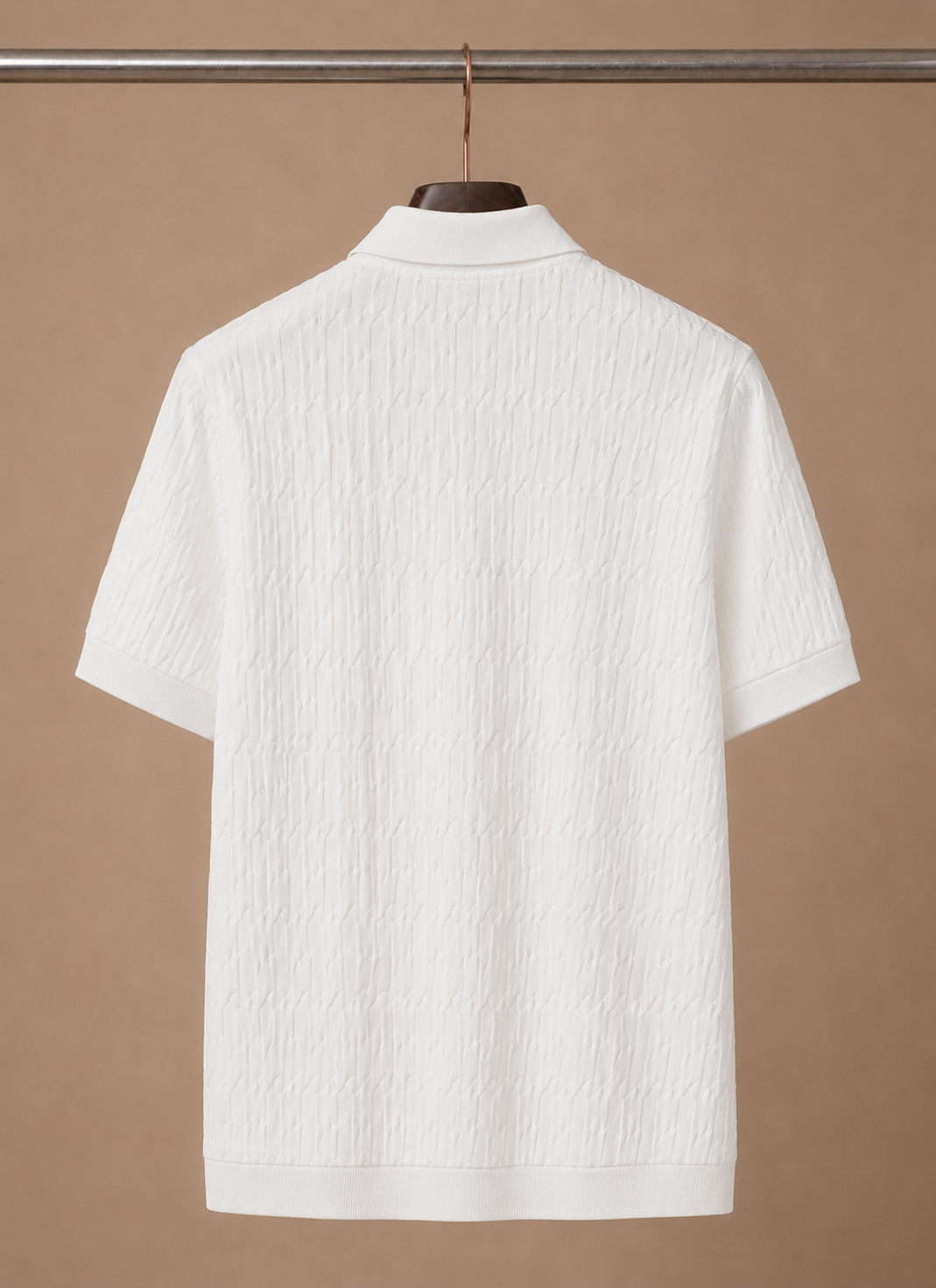 Areleon | Men’s Breathable Luxury Polo Shirt Soft Textured Knit