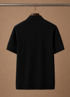 Areleon | Men’s Breathable Luxury Polo Shirt Soft Textured Knit