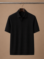 Areleon | Men’s Breathable Luxury Polo Shirt Soft Textured Knit