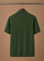 Areleon | Men’s Breathable Luxury Polo Shirt Soft Textured Knit