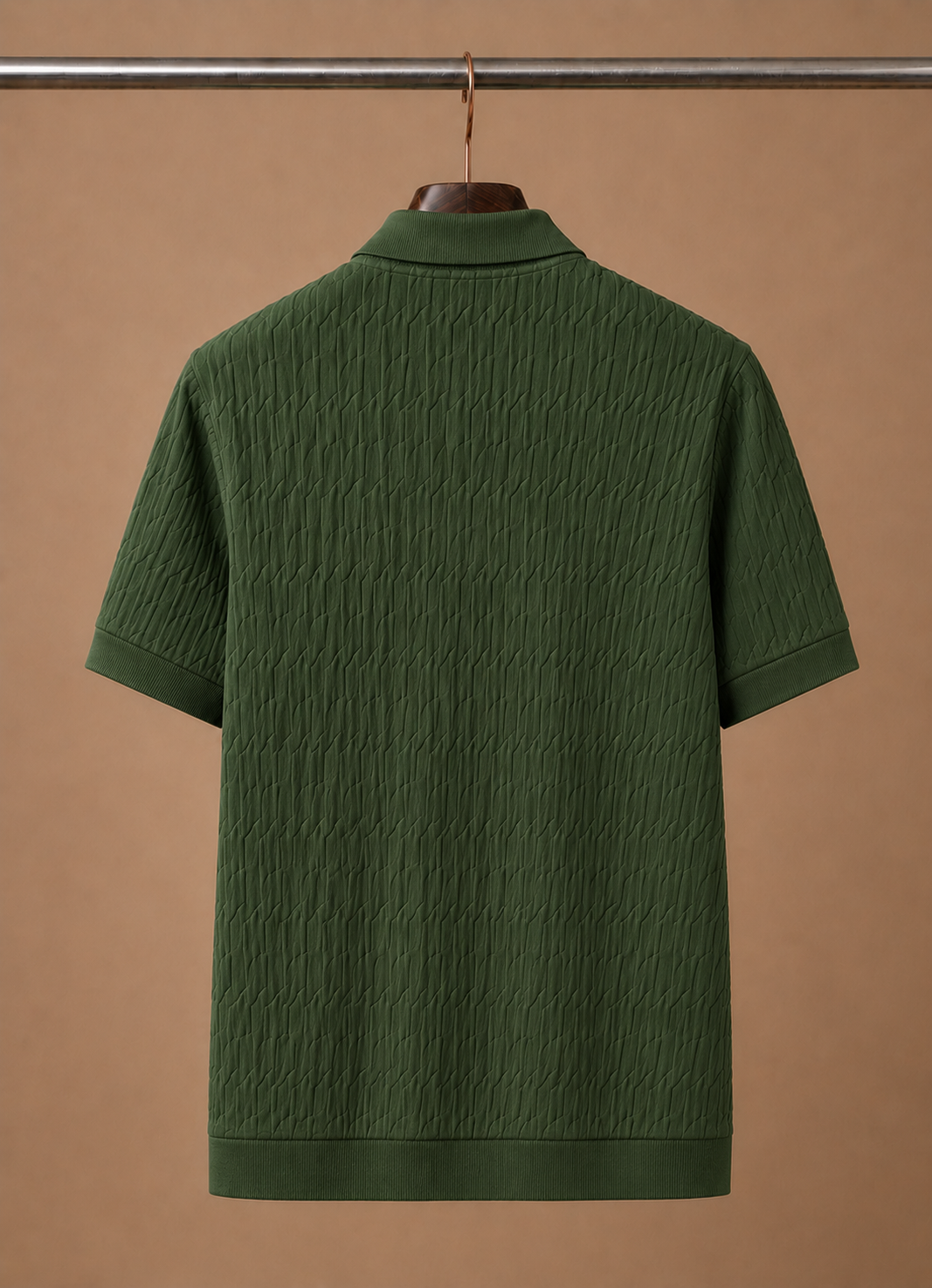 Areleon | Men’s Breathable Luxury Polo Shirt Soft Textured Knit