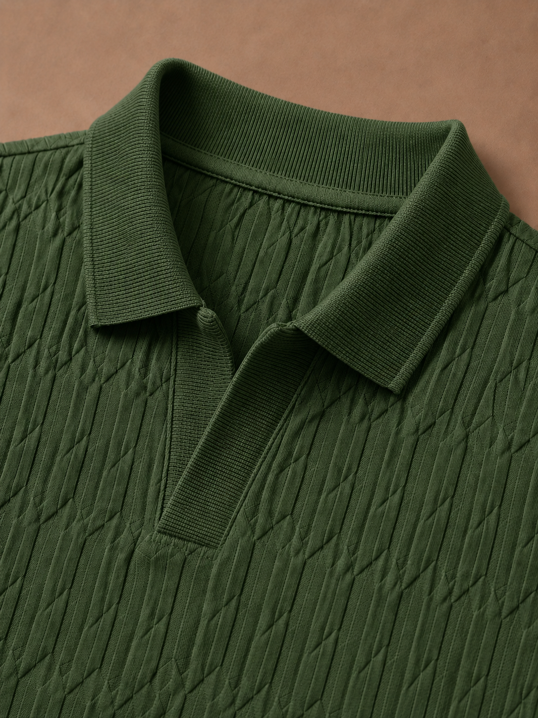Areleon | Men’s Breathable Luxury Polo Shirt Soft Textured Knit