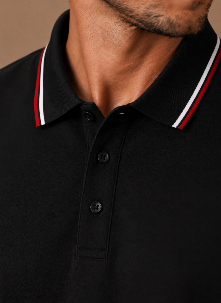 Men's Classic Tipped Polo Shirt – Smart Casual Cotton | Areleon