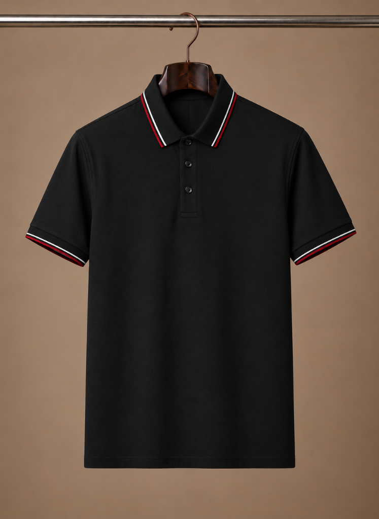 Areleon | Men’s Classic Tipped Polo Shirt Smart Casual Fit