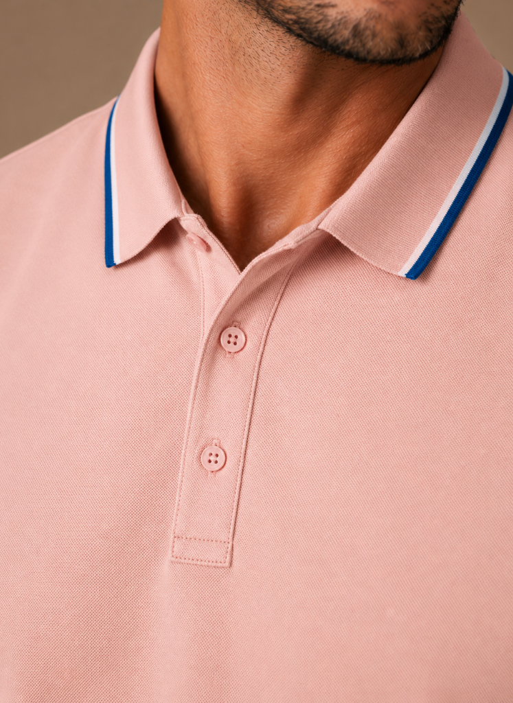 Areleon | Men’s Classic Tipped Polo Shirt Smart Casual Fit