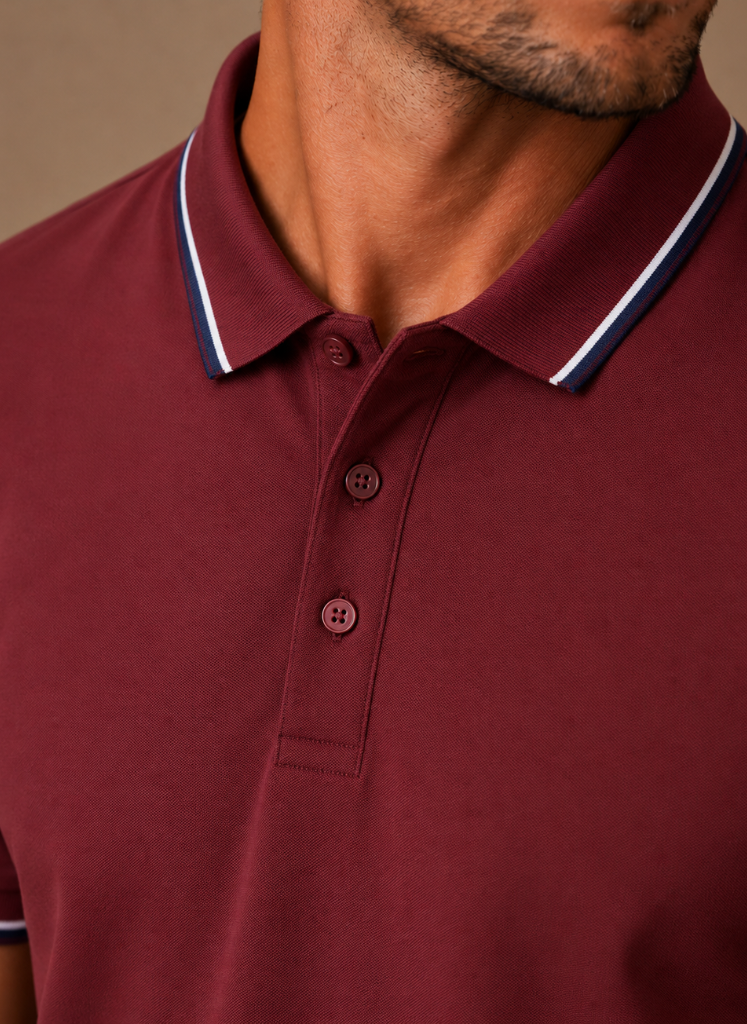 Men's Classic Tipped Polo Shirt – Smart Casual Cotton | Areleon