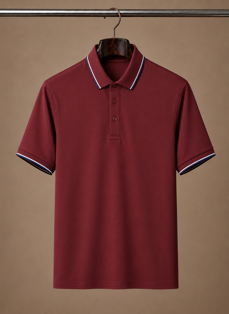 Men's Classic Tipped Polo Shirt – Smart Casual Cotton | Areleon