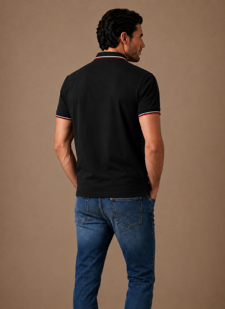 Men's Classic Tipped Polo Shirt – Smart Casual Cotton | Areleon