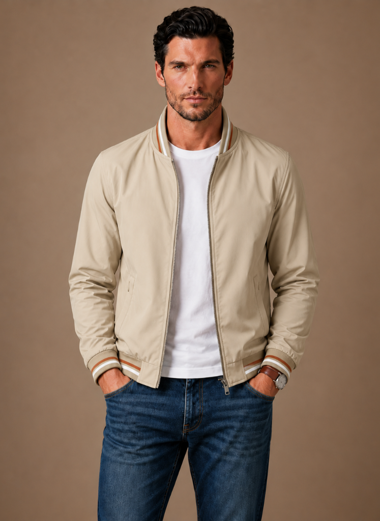 Areleon | Men’s Lightweight Bomber Jacket Casual Zip-Up Fit |