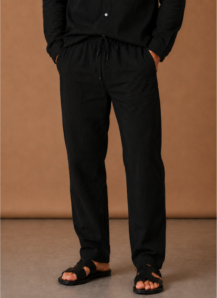 Men's Linen Cotton Set – Shirt & Trousers Smart Casual | Areleon