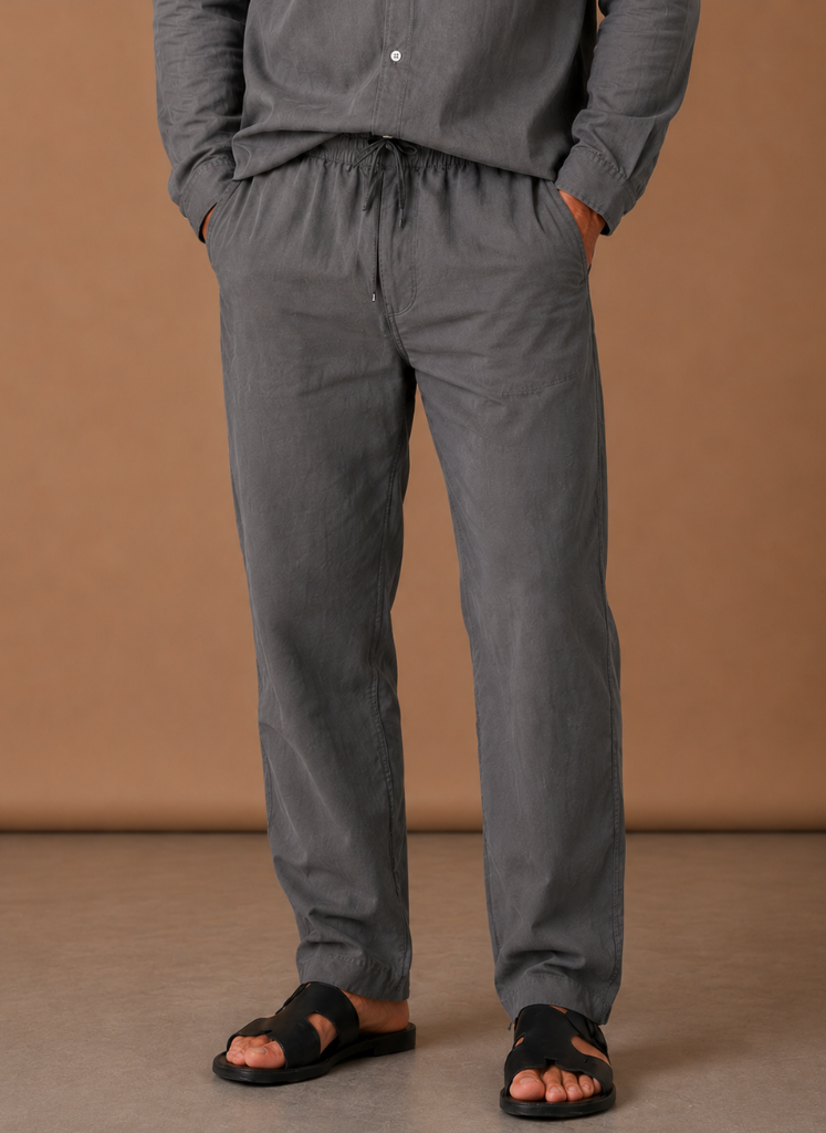 Men's Linen Cotton Set – Shirt & Trousers Smart Casual | Areleon