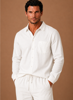 Men's Linen Cotton Set – Shirt & Trousers Smart Casual | Areleon