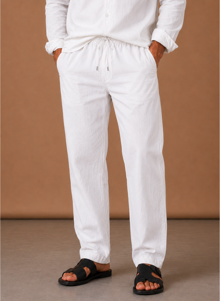 Men's Linen Cotton Set – Shirt & Trousers Smart Casual | Areleon