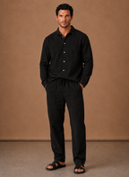 Men's Linen Cotton Set – Shirt & Trousers Smart Casual | Areleon