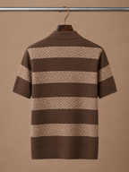 Areleon | Men’s Premium Striped Polo Shirt for Smart Casual Wear