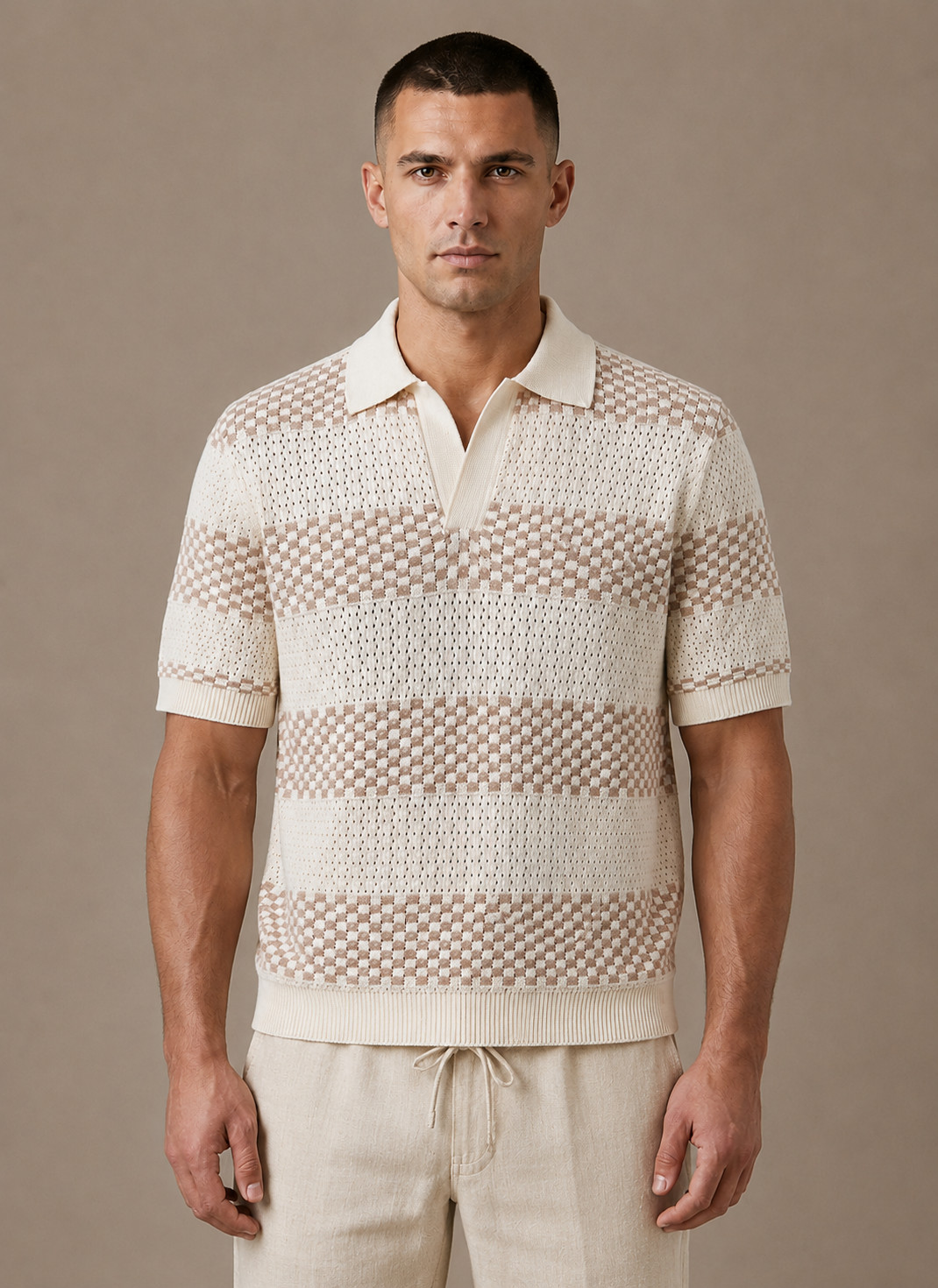Areleon | Men’s Premium Striped Polo Shirt for Smart Casual Wear