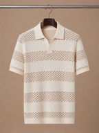 Areleon | Men’s Premium Striped Polo Shirt for Smart Casual Wear