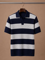 Areleon | Men’s Premium Striped Polo Shirt for Smart Casual Wear
