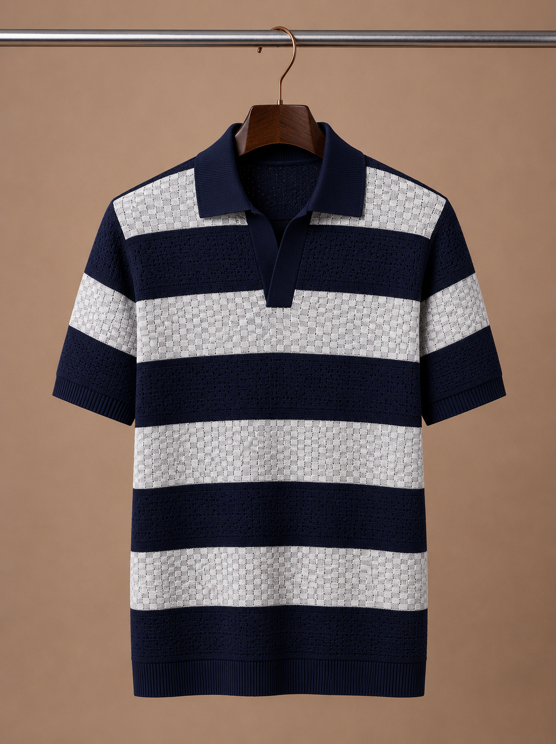 Areleon | Men’s Premium Striped Polo Shirt for Smart Casual Wear