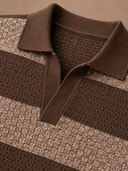 Areleon | Men’s Premium Striped Polo Shirt for Smart Casual Wear