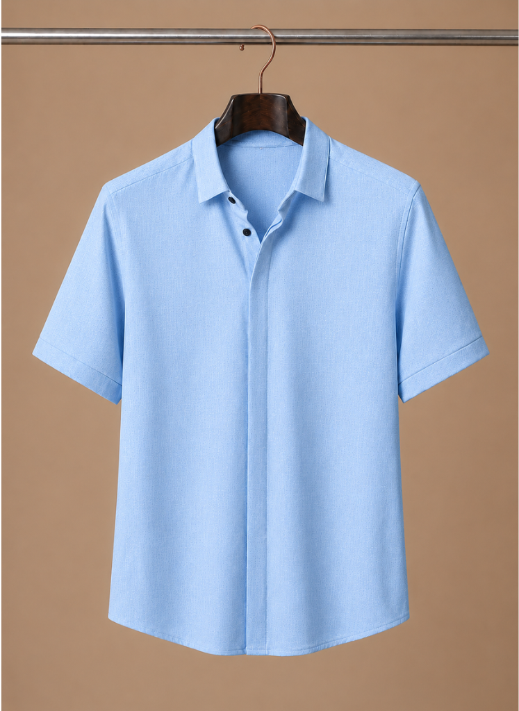 Men's Short Sleeve Linen Cotton Shirt – Smart Casual | Areleon