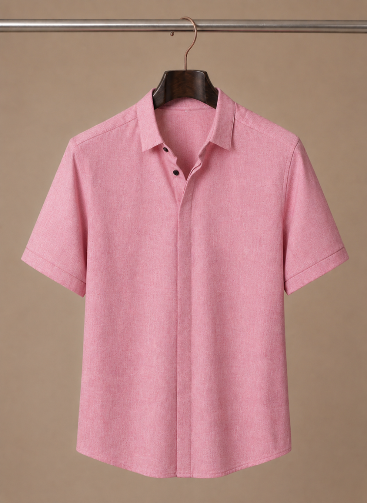 Men's Short Sleeve Linen Cotton Shirt – Smart Casual | Areleon