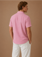 Men's Short Sleeve Linen Cotton Shirt – Smart Casual | Areleon