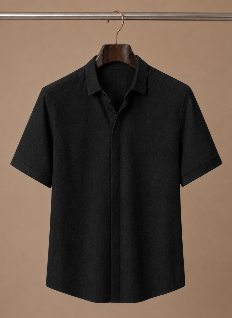 Men's Short Sleeve Linen Cotton Shirt – Smart Casual | Areleon