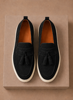 Areleon |  Men’s Slip-On Loafer Sneakers Casual Suede Tassel Detail
