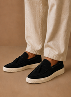 Areleon |  Men’s Slip-On Loafer Sneakers Casual Suede Tassel Detail