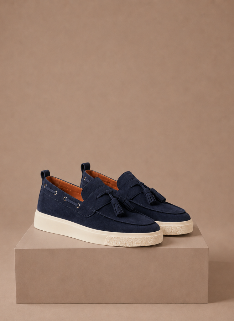 Areleon |  Men’s Slip-On Loafer Sneakers Casual Suede Tassel Detail