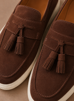 Areleon |  Men’s Slip-On Loafer Sneakers Casual Suede Tassel Detail