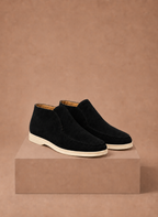 Men's Suede Ankle Loafers – Smart Casual Moc-Toe | Areleon
