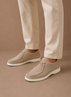 Areleon | Men’s Suede Moc-Toe Lace-Up Casual Shoes