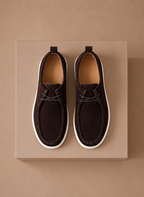 Areleon | Men’s Suede Moc-Toe Lace-Up Casual Shoes