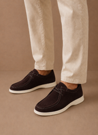 Areleon | Men’s Suede Moc-Toe Lace-Up Casual Shoes