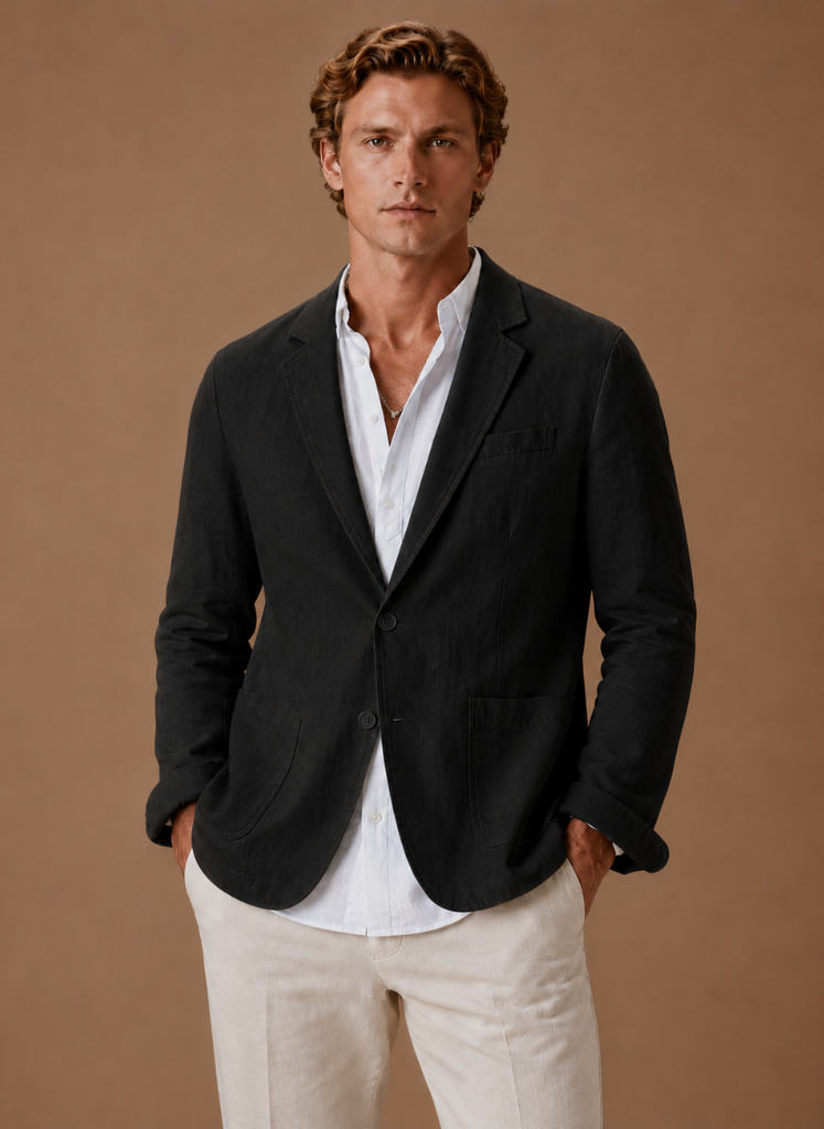 Men's Linen Blazer – Tailored Smart Casual Lightweight | Areleon