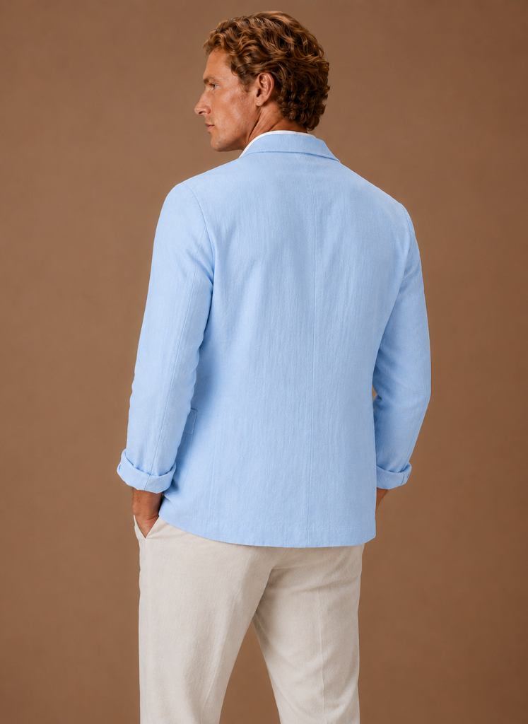 Men's Linen Blazer – Tailored Smart Casual Lightweight | Areleon