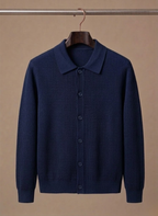 Areleon | Men’s Breathable Knit Cardigan Sweater Smart Casual Layer