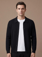Areleon | Men’s Breathable Knit Cardigan Sweater Smart Casual Layer