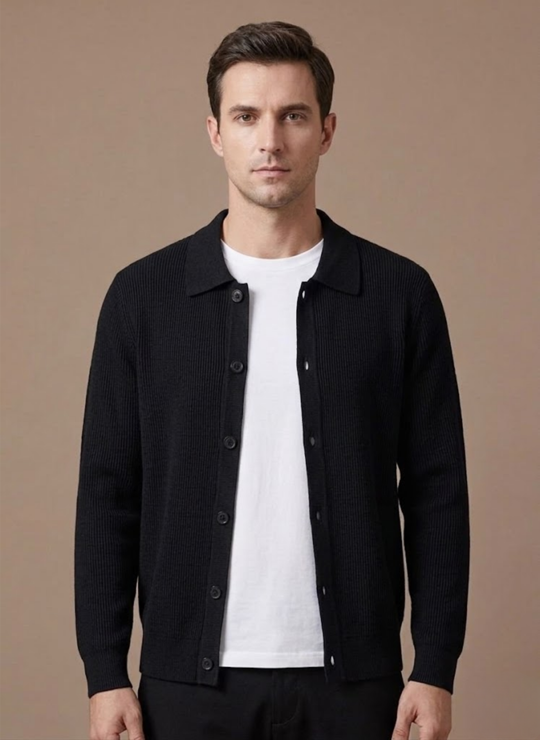 Areleon | Men’s Breathable Knit Cardigan Sweater Smart Casual Layer
