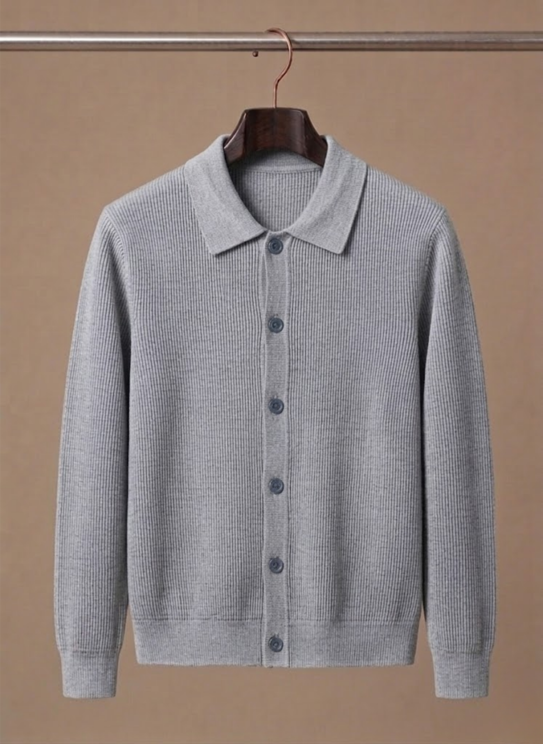 Areleon | Men’s Breathable Knit Cardigan Sweater Smart Casual Layer