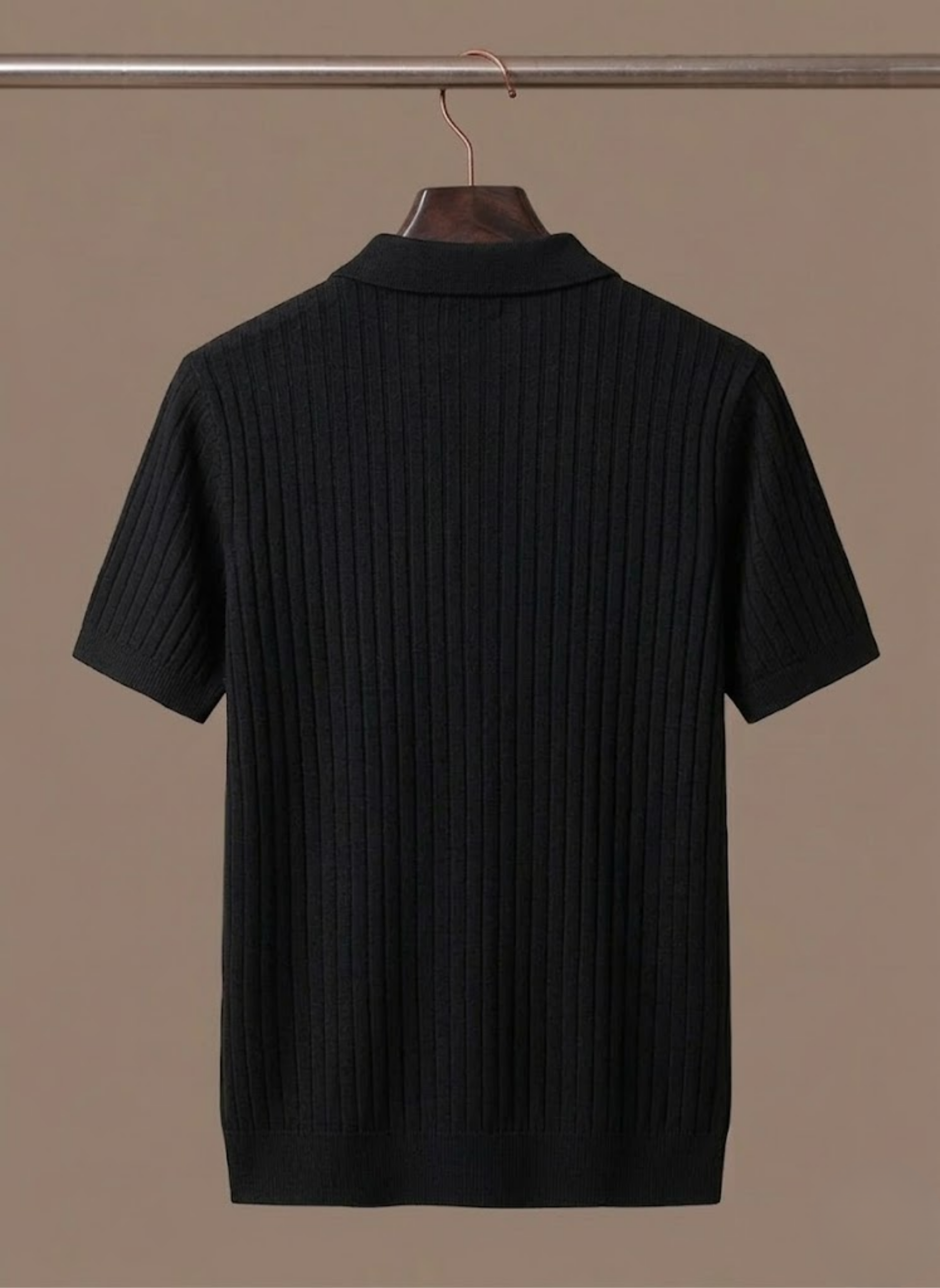 Areleon | Men’s Breathable Knit Polo Shirt – Striped Summer Short Sleeve