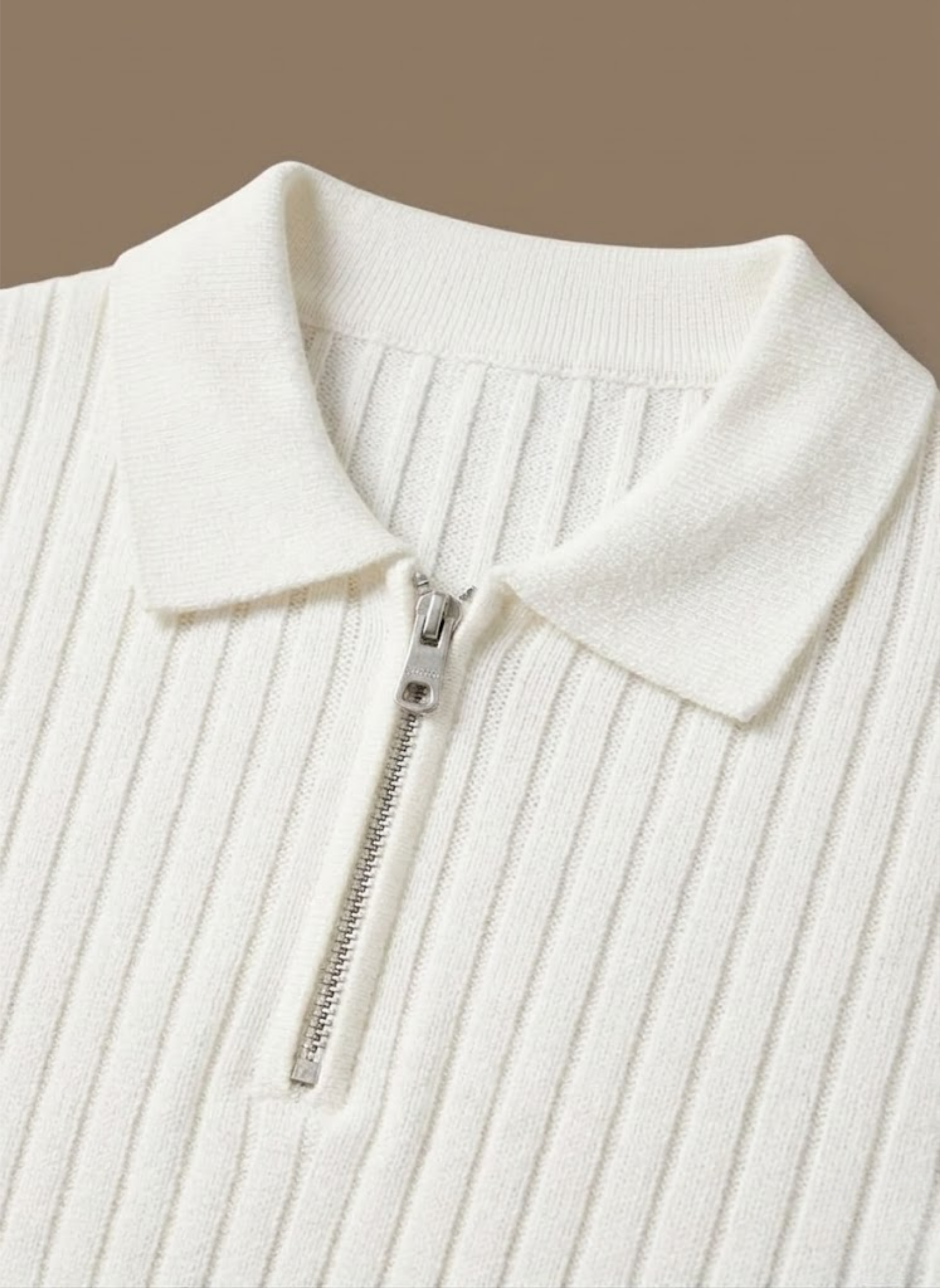 Areleon | Men’s Breathable Knit Polo Shirt – Striped Summer Short Sleeve