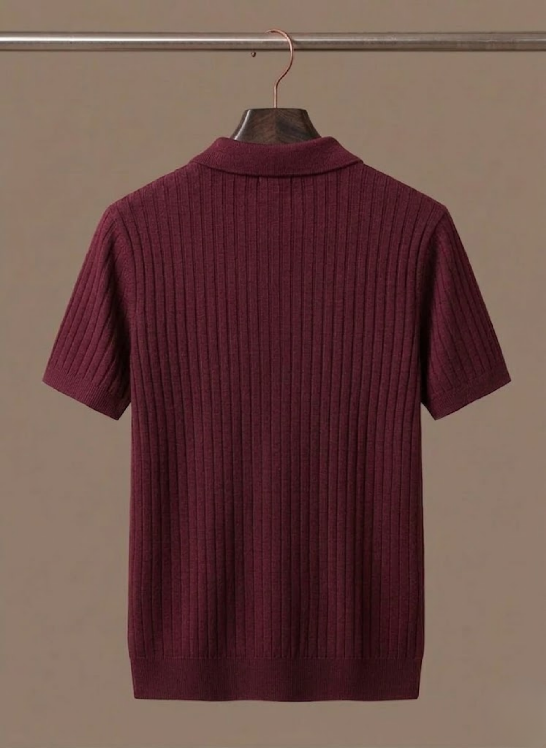 Areleon | Men’s Breathable Knit Polo Shirt – Striped Summer Short Sleeve