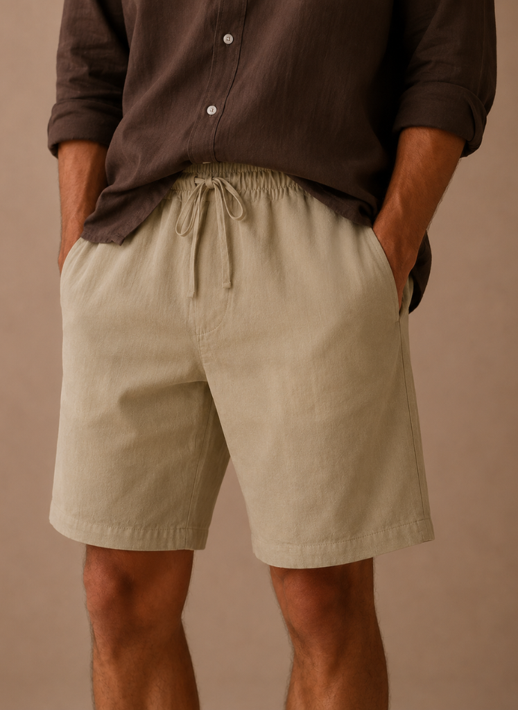Areleon | Men’s Cotton Linen Shorts – Comfortable Relaxed Fit Shorts