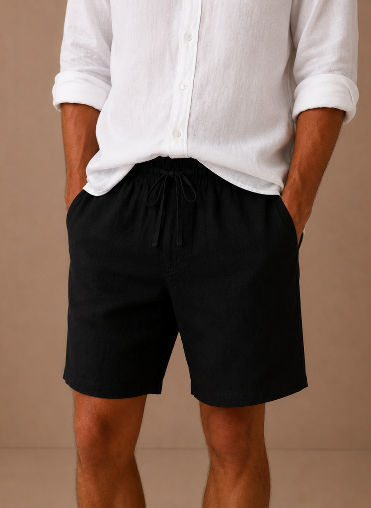 Areleon | Men’s Cotton Linen Shorts – Comfortable Relaxed Fit Shorts