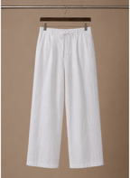 Areleon | Men’s Linen Blend Summer Pants Lightweight Smart Casual Trousers