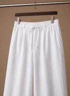 Areleon | Men’s Linen Blend Summer Pants Lightweight Smart Casual Trousers